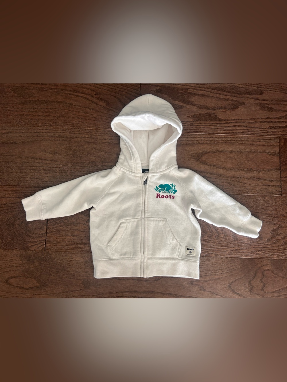 Roots Size 6-12 month Baby Girl's Full Zip Hoodie Sweatshirt